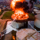 An aerial view shows an oil tanker on fire Lagos, Nigeria in November 2020.